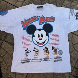 Rare Vintage Disney Originals Mickey Mouse 3/4 Sleeve Top